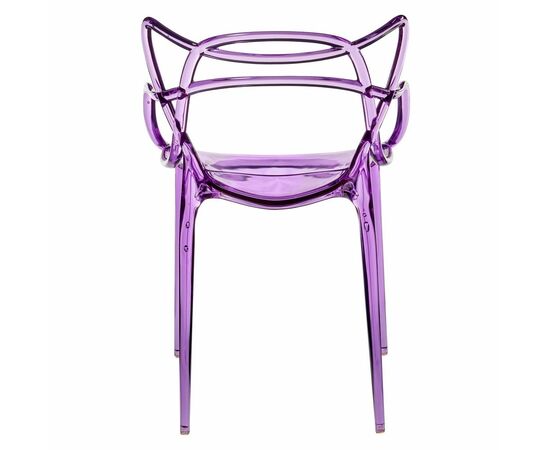 Стул Masters прозрачный сиреневый, изображение 4 | Интернет магазин мебели и декора LifeDekor