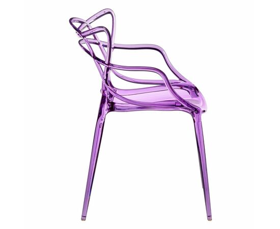 Стул Masters прозрачный сиреневый, изображение 3 | Интернет магазин мебели и декора LifeDekor