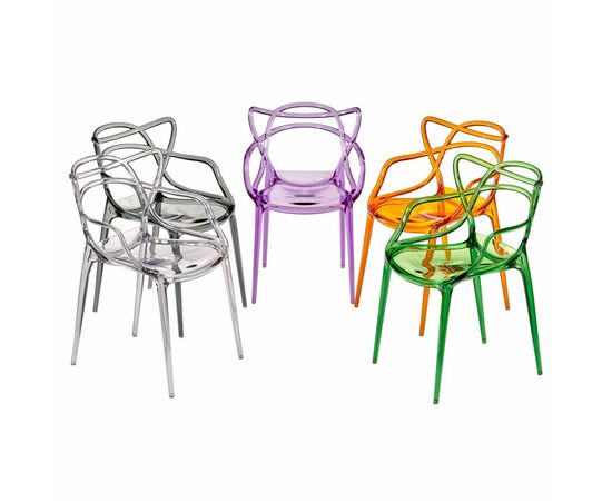 Стул Masters прозрачный зелёный, изображение 15 | Интернет магазин мебели и декора LifeDekor