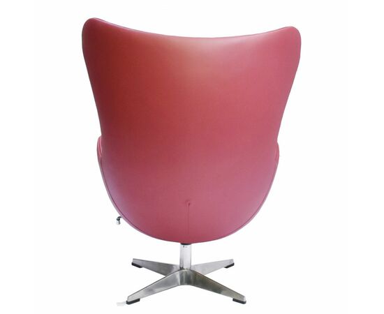 Кресло EGG STYLE CHAIR красный, натуральная кожа, изображение 5 | Интернет магазин мебели и декора LifeDekor