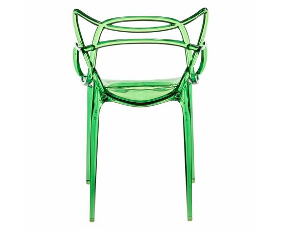Стул Masters прозрачный зелёный, изображение 4 | Интернет магазин мебели и декора LifeDekor
