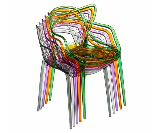 Стул Masters прозрачный зелёный, изображение 12 | Интернет магазин мебели и декора LifeDekor