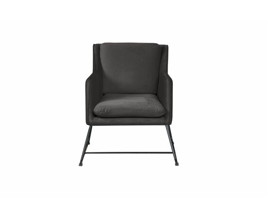 Кресло Alex, бархат антрацит 14, изображение 2 | Интернет магазин мебели и декора LifeDekor