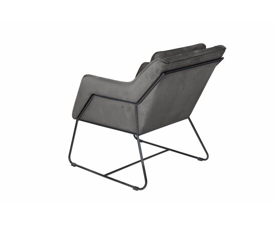 Кресло Alex, бархат антрацит 14, изображение 4 | Интернет магазин мебели и декора LifeDekor