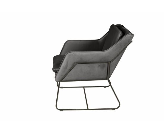 Кресло Alex, бархат антрацит 14, изображение 5 | Интернет магазин мебели и декора LifeDekor