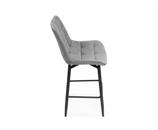 Барный стул Алст К крутящийся светло-серый / черный, изображение 4 | Интернет магазин мебели и декора LifeDekor