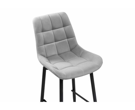 Барный стул Алст К крутящийся светло-серый / черный, изображение 6 | Интернет магазин мебели и декора LifeDekor