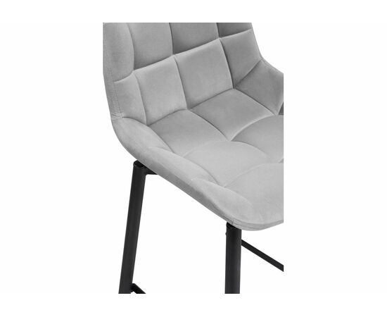 Барный стул Алст К крутящийся светло-серый / черный, изображение 7 | Интернет магазин мебели и декора LifeDekor