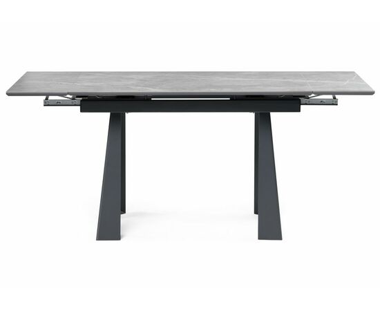 Стол деревянный Бэйнбрук 120х80х76 серый мрамор / графит, изображение 3 | Интернет магазин мебели и декора LifeDekor