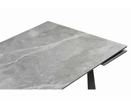 Стол деревянный Бэйнбрук 120х80х76 серый мрамор / графит, изображение 6 | Интернет магазин мебели и декора LifeDekor