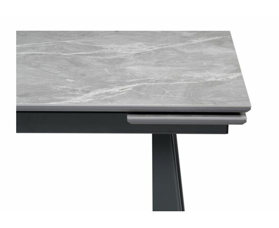 Стол деревянный Бэйнбрук 120х80х76 серый мрамор / графит, изображение 7 | Интернет магазин мебели и декора LifeDekor