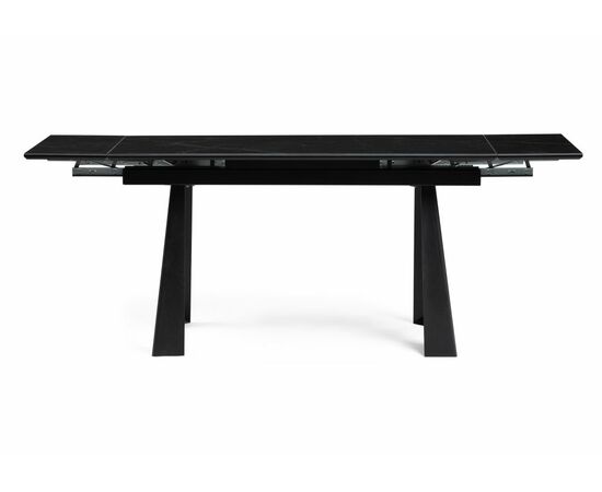 Стол деревянный Бэйнбрук 140х80х76 черный мрамор / черный, изображение 3 | Интернет магазин мебели и декора LifeDekor