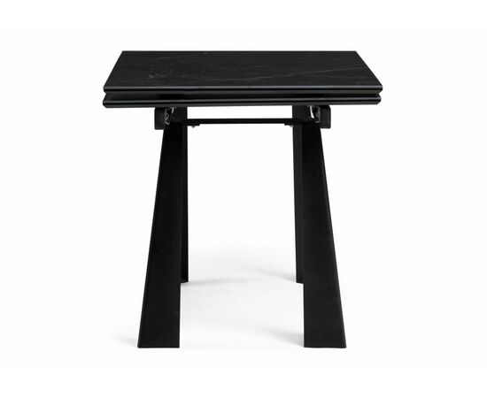 Стол деревянный Бэйнбрук 140х80х76 черный мрамор / черный, изображение 4 | Интернет магазин мебели и декора LifeDekor