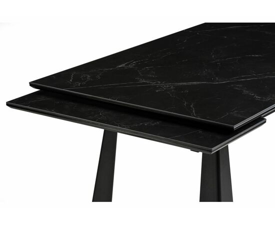 Стол деревянный Бэйнбрук 140х80х76 черный мрамор / черный, изображение 5 | Интернет магазин мебели и декора LifeDekor