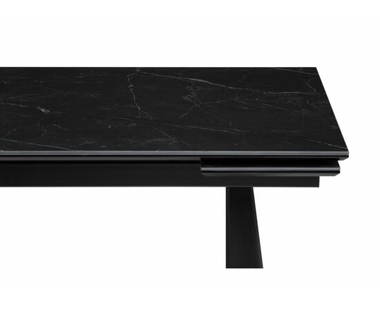 Стол деревянный Бэйнбрук 140х80х76 черный мрамор / черный, изображение 7 | Интернет магазин мебели и декора LifeDekor