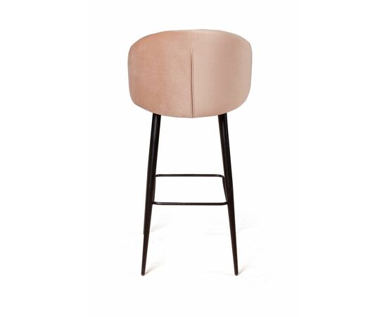 Стул барный Mont Blanc, бархат бежевый 5 / черный конус, изображение 8 | Интернет магазин мебели и декора LifeDekor