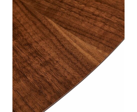 Стол Liverpool диам.110см, шпон орех лучевой набор, с золотистыми ножками, изображение 12 | Интернет магазин мебели и декора LifeDekor