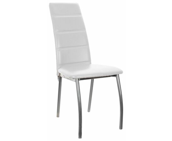 Кухонный стул SHADO Зевс хром белый | Интернет магазин мебели и декора LifeDekor