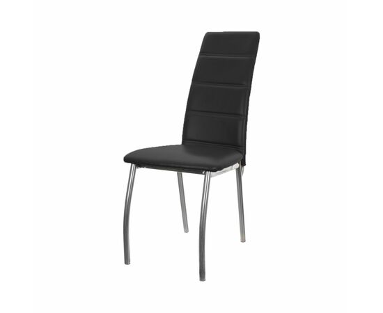 Кухонный стул SHADO Зевс хром черный, изображение 2 | Интернет магазин мебели и декора LifeDekor