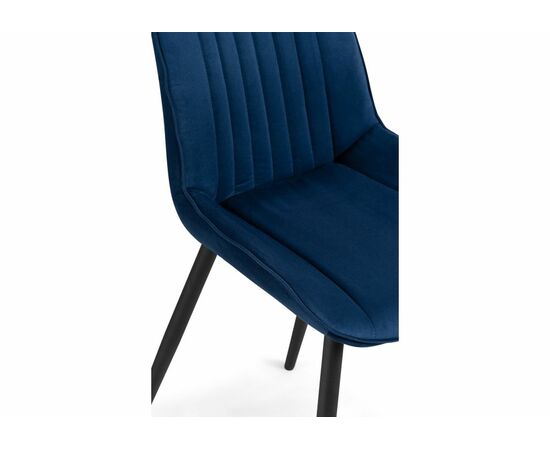 Стул Седа велюр синий / черный, изображение 6 | Интернет магазин мебели и декора LifeDekor