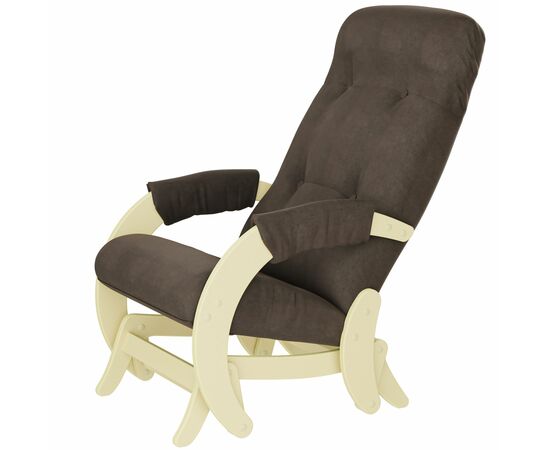 Кресло-маятник Модель 68 Ткань верона браун, каркас дуб шампань | Интернет магазин мебели и декора LifeDekor