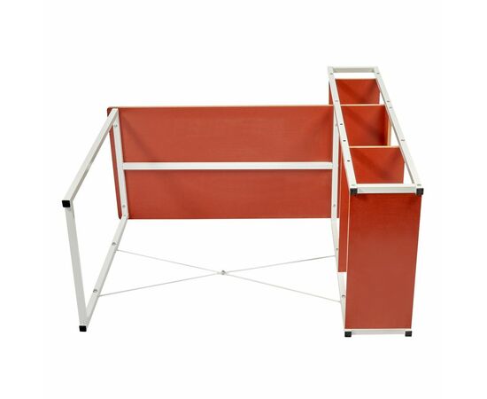 Стол письменный с полками Frame 100x45x110 см, светлое дерево, белый, изображение 7 | Интернет магазин мебели и декора LifeDekor