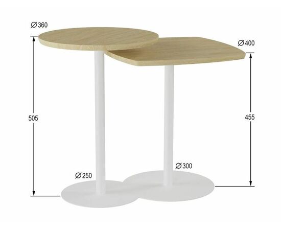 Комплект журнальных столов "Старк" (Дуб янтарный), изображение 2 | Интернет магазин мебели и декора LifeDekor