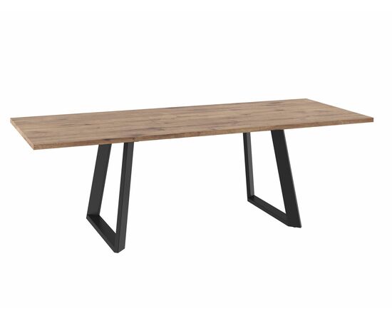 Стол Лофт Люкс 180 Дуб Веллингтон, Черный, изображение 2 | Интернет магазин мебели и декора LifeDekor