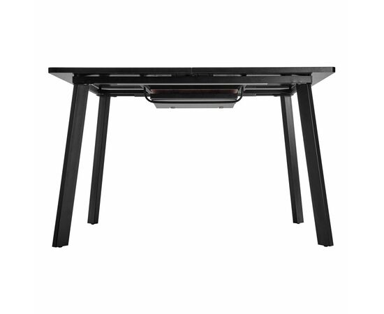 Стол Dublin раскладной 120-160х80х75 Дуб Вотан, чёрные ножки, изображение 9 | Интернет магазин мебели и декора LifeDekor