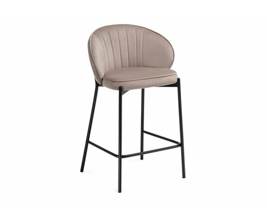 Барный стул Нейл латте / черный | Интернет магазин мебели и декора LifeDekor