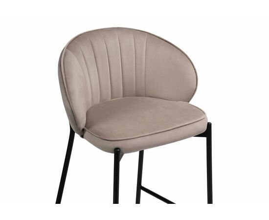 Барный стул Нейл латте / черный, изображение 5 | Интернет магазин мебели и декора LifeDekor