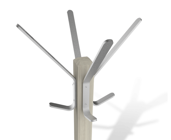 Вешалка Альберто CR-11 Sheffilton (беленый/алюмин.мет), изображение 2 | Интернет магазин мебели и декора LifeDekor