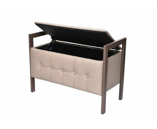 Пуф "Луго" (Леон)  бежевый | Интернет магазин мебели и декора LifeDekor