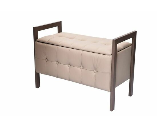 Пуф "Луго" (Леон)  бежевый, изображение 2 | Интернет магазин мебели и декора LifeDekor