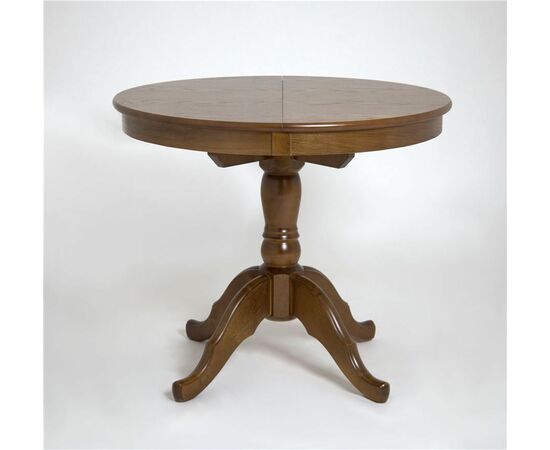 Стол Круглый (Орех темный/массив березы, Шпон) | Интернет магазин мебели и декора LifeDekor