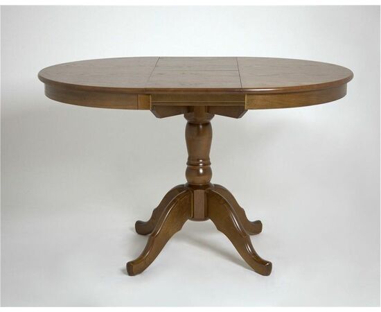 Стол Круглый (Орех темный/массив березы, Шпон), изображение 2 | Интернет магазин мебели и декора LifeDekor