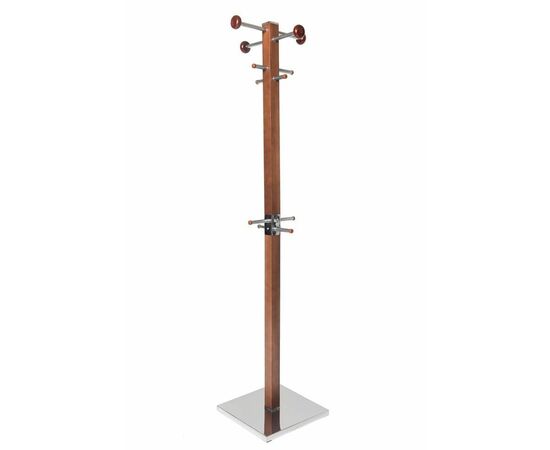 Вешалка напольная "Карина-2" (орех/хром) | Интернет магазин мебели и декора LifeDekor