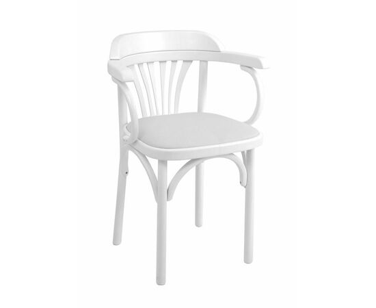 Стул Венский мягкий (эмаль белая, экокожа белая), изображение 2 | Интернет магазин мебели и декора LifeDekor