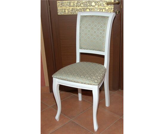 Стул Дионис (Белый/ ткань Santa Izumrud), изображение 5 | Интернет магазин мебели и декора LifeDekor