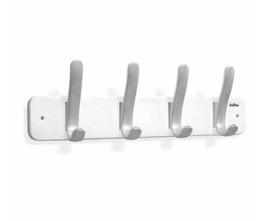 Вешалка настенная SHT-WH-20 (дерево-пластик/беленый-серебро) | Интернет магазин мебели и декора LifeDekor