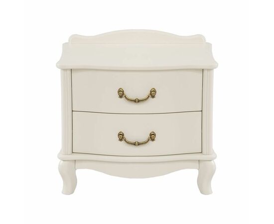 Прикроватная тумбочка Джульетта (2 ящика)  молочный дуб Ls, изображение 2 | Интернет магазин мебели и декора LifeDekor