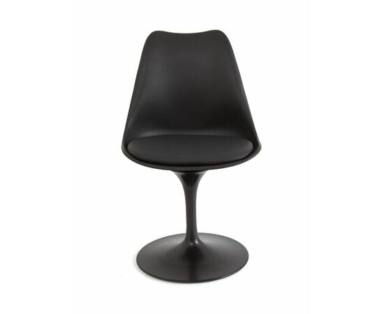 Стул на круглом основании 635-E-T (BLACK 04/основание Черный), изображение 3 | Интернет магазин мебели и декора LifeDekor