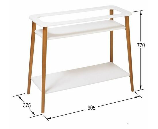 Подставка для цветов "Терра" (Белый), изображение 2 | Интернет магазин мебели и декора LifeDekor