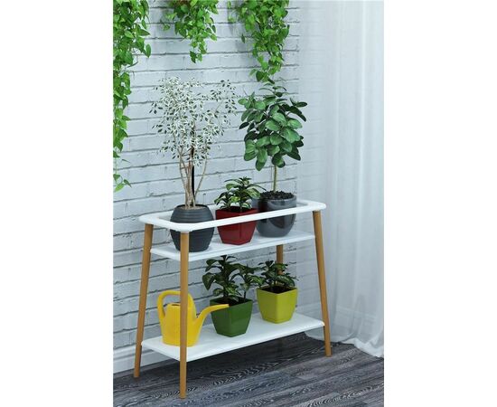 Подставка для цветов "Терра" (Белый), изображение 3 | Интернет магазин мебели и декора LifeDekor