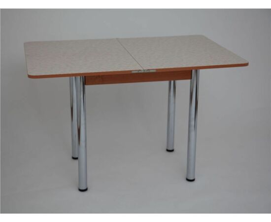 Стол 831-ЛС (Итальянская мозайка 4051/ЛДСП+кромка ольха/ноги хром), изображение 2 | Интернет магазин мебели и декора LifeDekor