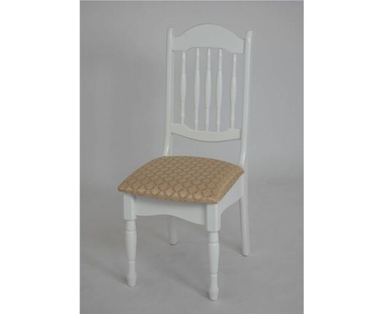 Стул Арфа (массив березы/ткань) Белый | Интернет магазин мебели и декора LifeDekor