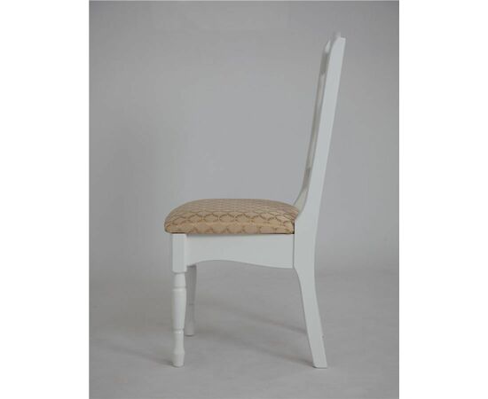 Стул Арфа (массив березы/ткань) Белый, изображение 3 | Интернет магазин мебели и декора LifeDekor