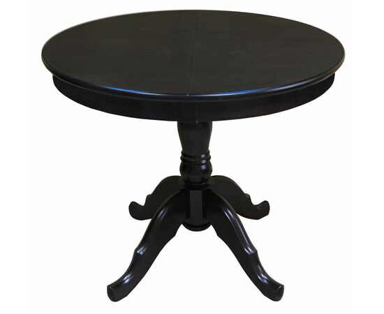 Стол обеденный раздвижной Круглый (Венге/массив березы, Шпон) | Интернет магазин мебели и декора LifeDekor