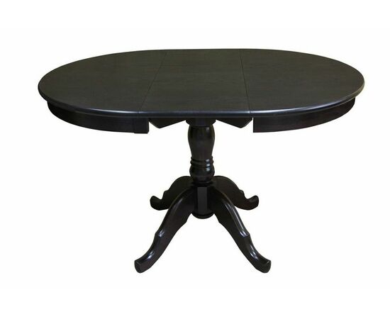 Стол обеденный раздвижной Круглый (Венге/массив березы, Шпон), изображение 2 | Интернет магазин мебели и декора LifeDekor