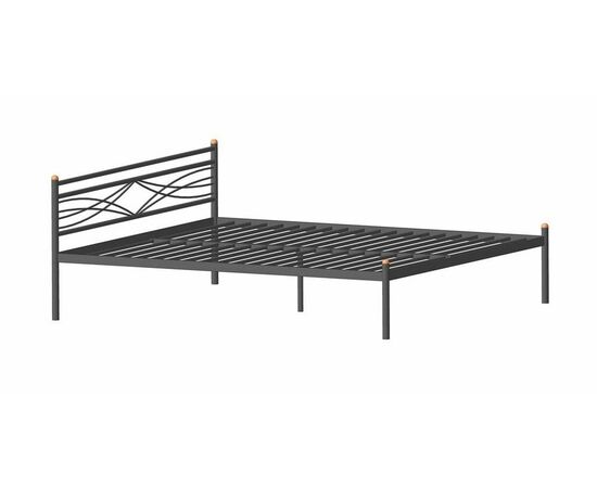 Кровать двуспальная Мираж (160х200/металлическое основание/Коричневый бархат), изображение 3 | Интернет магазин мебели и декора LifeDekor